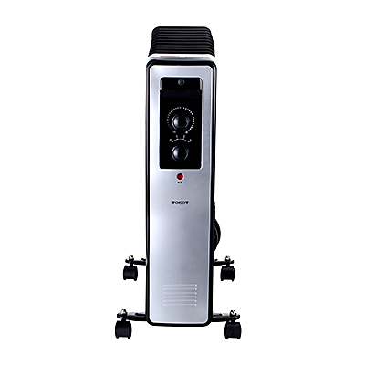 格力 GREE TOSOT 电热油汀电暖器 NDY04-21 2100W 黑色+银色